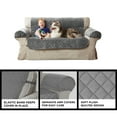 thumbnail image 5 of Mainstays 3-Piece Quilted Plush Loveseat Pet Cover Protector, Gray, 5 of 9