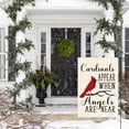 thumbnail image 3 of Sm:)e 12" x 18" Polyester Memorial Garden Flag, Double-Sided Cardinal Appear When Angels Are Here Outdoor Decoration, 3 of 8