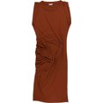 thumbnail image 1 of Vestido Midi bar III Fruncido Marrón Grande, 1 of 1