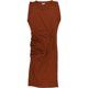 thumbnail image 1 of Vestido Midi bar III Fruncido Marrón Grande, 1 of 1