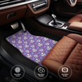 thumbnail image 6 of Naloa Owl And Flowers Car Foot Mat Set of 4 Pieces - Universal Floor Liner Neoprene Full Set Floor Mats for Cars Trucks SUV, 6 of 7