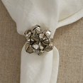 thumbnail image 2 of Split P Silver Jingle Bell Cluster Napkin Ring Set of 4, 2 of 4