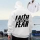 thumbnail image 1 of MHFRRA Sudadera con Capucha para Hombre, de Manga Larga, Informal, con Diseño Estampado, para Otoño E Invierno, Cómoda para Uso Diario, para Senderismo Al Aire Libre Blanco, 1 of 6