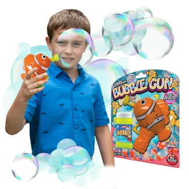 Wonderplay Wonder Bubble Kids Clown Fish Bubble Gun With Lights 