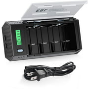 EBL Upgraded Universal Battery Charger and Discharger with LCD Display & 2 USB Port - Ultra Fit AA AAA C D 9V Ni-MH