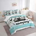 thumbnail image 2 of Catabedysis Beach Camping 7-Piece Twin Bedding,Happy Camping Camper Print Bedding Comforter Set For Boys,Multicolor,Reversible, 2 of 7