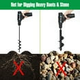 thumbnail image 3 of Auger Drill Bit for Planting 4 Pack, Garden Ground Earth Spiral 3/8" Hex Drive Drill, Easy Bulb Post Hole Digger Flowers, Metal Bedding Digging Plant Rapid Planter Tool, 3 of 7