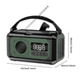 thumbnail image 3 of Manivela solar portátil de la alarma de la radio SOS de la emergencia 12000mAh para acampar al aire libre, 3 of 7