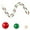 1 PCS, variant on Christmas Wooden Bead Garland Bright Green Red Wood Bead Garland Christmas Tree Holiday Decoration (7 Feet) 2 Pack