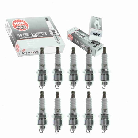 10 pc NGK 4536 V-Power Spark Plugs for 1765191 1835876T 1835922T 2R46SX 2R46SZ 3547 3647 4022 4023 4222 4223 5043 566 567 66 66C2 66S 7517 7520 7521 7921 847 847BP 847DP2 966 APP847 AR82-6 AR82-8