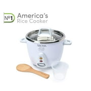 AROMA® 14-Cup (Cooked) / 3Qt. Select Stainless® Rice & Grain Cooker, White, New, ARC-757-1SG