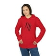 thumbnail image 3 of Effete Feline Claw Marks Scratch adidas® Unisex Fleece Hoodie, 3 of 4