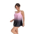 thumbnail image 4 of Tankini Swimsuits for Women, Two Piece Bathing Suits with Shorts, Modest Tank Top Swim Dress, 4 of 6