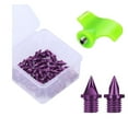 thumbnail image 3 of Spikes de pistas de zapatos de pista de 50 piezas para practicar a corta distancia corriendo Púrpura, 3 of 8