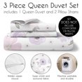 thumbnail image 4 of Sweet Jojo Designs Watercolor Floral Purple Pink Grey Queen Duvet Cover Bedding Set 3 Piece Set, 4 of 6