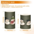 thumbnail image 6 of Yayeee Flameless Candles with Remote Flickering Battery Operated Multi Color Changing, Beige Snowmen, 6 of 7