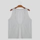 thumbnail image 4 of pstuiky Camisetas sin mangas para hombre, Camiseta de verano para hombre, cuello en V grande, color fino, estilo informal, sin mangas, transpirable, deportiva Chaleco de hombre xl, 4 of 6
