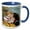 Blue/White, variant on 3drose, Use Lautz Brothers and Company Laundry Soap with Little Boy and Girl Kissing, 11oz Two-tone Blue Mug