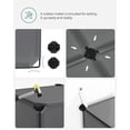 thumbnail image 4 of Organizador de almacenamiento en forma de cubo SONGMICS, juego de 16 unidades, plástico, gris, 4 of 9