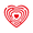 RED, variant on Vinyl Wall Art Decal - Heart Labyrinth - 22" x 24" - Modern Cute Artistic Design Hearts Shape For Couples Home Storefront Coffee Shop Valentine's Day Love Decor Sticker