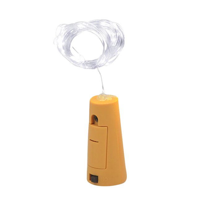 Fiudx Lámpara Led para Botella de Vino, con Forma de Corcho, de Cobre, Resistente Al Agua Ip67, Ideal para Decorar Fiestas y Bodas, Ideal para Terrazas, Ideal para Regalar En Familia, Incluye Pila de