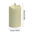 thumbnail image 2 of Electronic Candle Lights Wave Shape Glossy Simulation Candle Wedding Birthday Ambience Decorations, 2 of 8