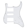 thumbnail image 1 of 1pc Guitar Pickguard 3Ply 11Holes ST HSH Guitar Pickguard Scratch Plate Stringed Instrument Parts For Strat Electric Guitars White, 1 of 1