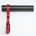 thumbnail image 2 of Rallonge de Guidon de Vélo, Support en Fibre de Carbone, Pince en Alliage d'Aluminium, Rouge, Pince Simple 10cm, 2 of 4