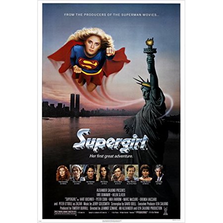 Original Style Reproduction 1984 Classic Movie Poster Supergirl Action Hero Helen Slater New York 24X36 (Reproduction, Not An Original) ()