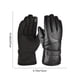 thumbnail image 3 of Guantes de invierno para motocicleta para hombre, con pantalla táctil, resistentes al viento, térmicos, forrados de polar, gruesos y cálidos, para exteriores, para clima frío, de cuero artificial., 3 of 6