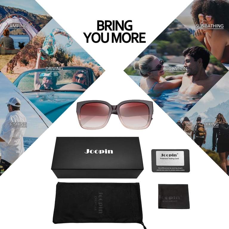 Joopin Wrap Around Polarized Sunglasses, Dark Mirrored photo 7