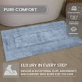 thumbnail image 5 of Home Weavers Classy Bathmat 100% Cotton Tufted Bath Rug, Extra Soft and Absorbent Bath Rugs, Machine Washable bath rugs for Bathroom, 21"x34" Rectangle, Blue, 5 of 9
