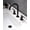 Matte Black, variant on Brushed Gold Bathroom Faucet, Indare Two Handles 360° Swivel Spout Widespread 4Inch 8Inch Brass Bathroom Sink Faucet 3 Hole with Pop-Up Drain and Water Supply Lines
