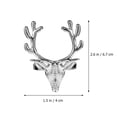 thumbnail image 4 of 4Pcs Christmas Deer Head Design Napkin Rings Alloy Napkin Holder Party Decor, 4 of 6