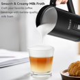 thumbnail image 2 of Milk Frother Secura - Vaporizador automático de leche (250 ml), color negro, 2 of 8
