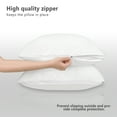 thumbnail image 4 of 3D Air Fabric Waterproof Pillow Protectors with Zipper, Pillow Covers Set of 2 Zippered Pillow Case Pillow Encasement Soft Breathable ( Standard, Line), 4 of 7