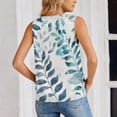 thumbnail image 4 of QUNYINEY Summer Tank Tops for Women Plus Size Tropical V Neck Hawaiian Shirts Loose Fit Beach Sleeveless Vacation Women Tops, 4 of 7