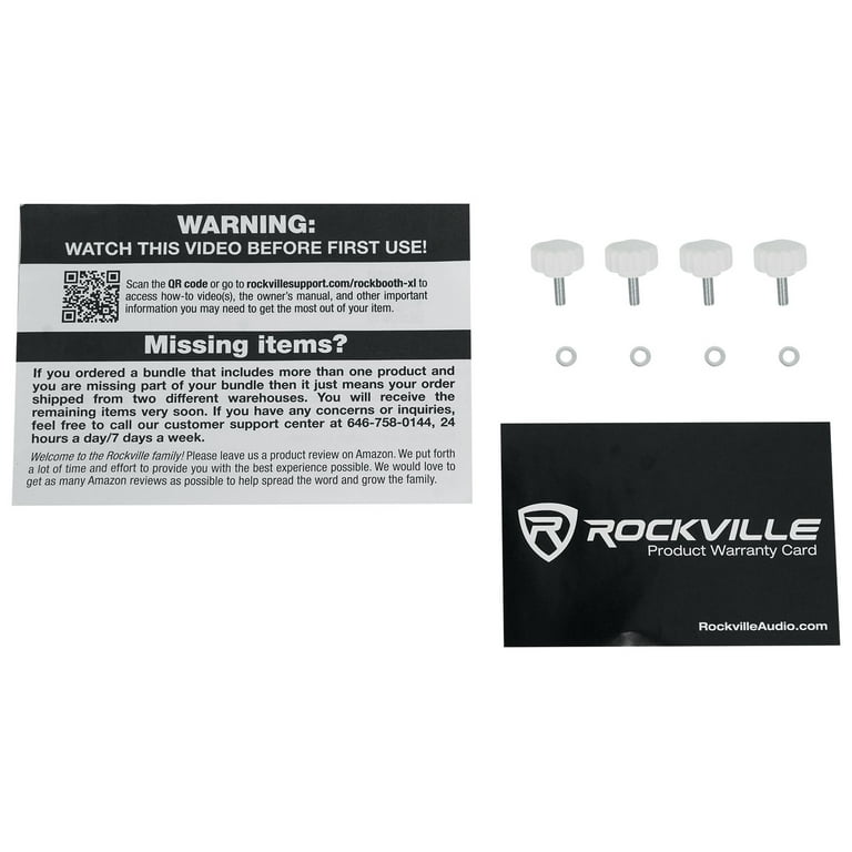 Rockville ROCKBOOTH XL DJ Event Booth Facade w/Built in Table+Travel  Bag+Scrims - Rockville Audio