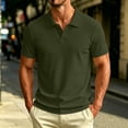 thumbnail image 2 of SEROYE Men's Knit Golf Polos Shirts Solid Short Sleeve Pullover Casual Turndown Collar Lightweight Breathable Tops (S, Army Green), 2 of 3