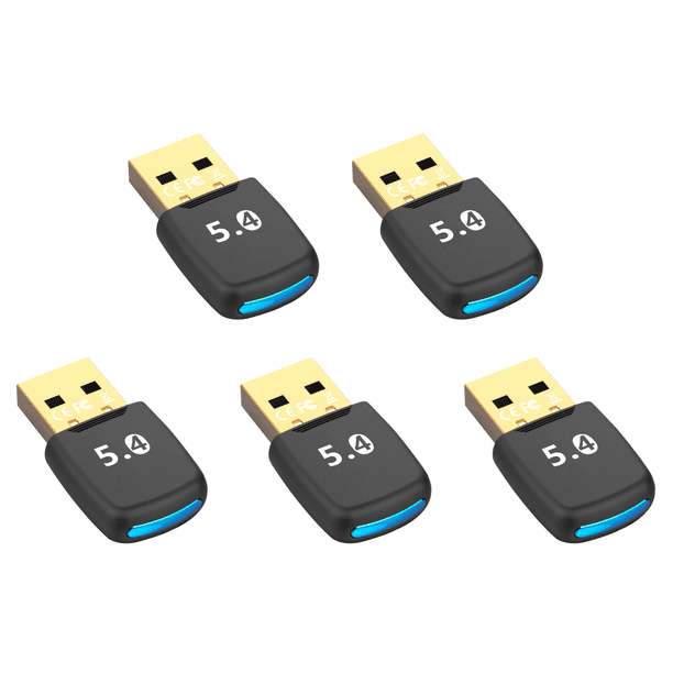 Adaptador USB 5.4 Compatible Con Dientes Transmisor Y Receptor Audio para PC Portátil Azul