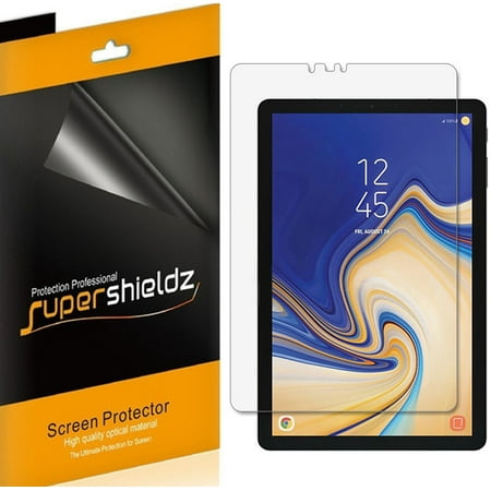 [3-Pack] Supershieldz for Samsung Galaxy Tab S4 (10.5 inch) Screen Protector, Anti-Bubble High Definition (HD) Clear