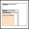 thumbnail image 3 of (2 pack)  Fresh Seal Zipper Square Snack Bags, 200 Count, 3 of 5