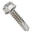 thumbnail image 1 of Mewudecor #10 X 2 (1/4"" A 3"" Disponible) Tornillos De Chapa Autoperforantes Con Cabeza De Arandela Hexagonal Con Punta De Taladro De Acero Inoxidable 410 50 Piezas, 1 of 1