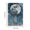 thumbnail image 2 of Elegant 8x12" Celestial Angel & Moon Tin Sign - Mystical Wall Art with Golden Sun, Stars, and Celestial Elements, Frameless Decor for Home, Office, or Commercial Space, Moon Decor, 2D, 2 of 8