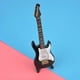 thumbnail image 3 of Delicate 14 cm Mini Wooden Electric Guitar Model Ornaments Collection with Stand(Black), 3 of 3