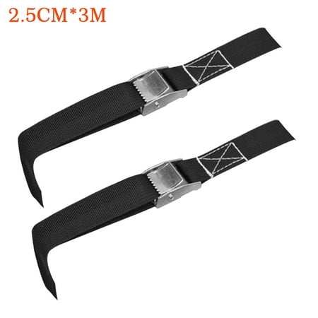 

2PCS Car Cargo Multifunctional With Buckle Tie Down Strap Fastener Ratchet Belt