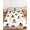 Ivory, Black, Terracotta, Peach, variant on Queen Size Fitted Sheet Set - Halloween 3 Piece Bedding Sets 16" Deep Pocket Fitted Sheet with 2 Pillowcases, Cats Ghosts Star Moon Pumpkins Brushed Microfiber Hotel Luxury Bed Sheets