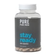 thumbnail image 1 of Pure for Men Original Vegan Cleanliness Stay Ready Fiber Supplement | Helps Promote Digestive Regularity | Psyllium Husk, Aloe Vera, Chia Seeds, Flaxseeds | Proprietary Formula | 120 Vegan Capsules, 1 of 5