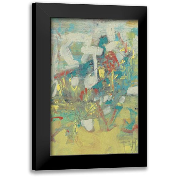 Goldberger, Jennifer 10x14 Black Modern Framed Museum Art Print Titled - Graffiti Abstract II