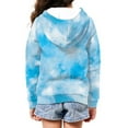 thumbnail image 3 of DISNIMO Tie-Dye Hoodie Kids Blue Hoodie Girls Hoodies Zip Up Boys Sweatshirt Hoodie Sweatshirt for Girls Full Zip Hoodie Jacket Kids Hoodie Jackets Coat Hoodie Kids 6-7 Clothes for Little Girls, 3 of 7